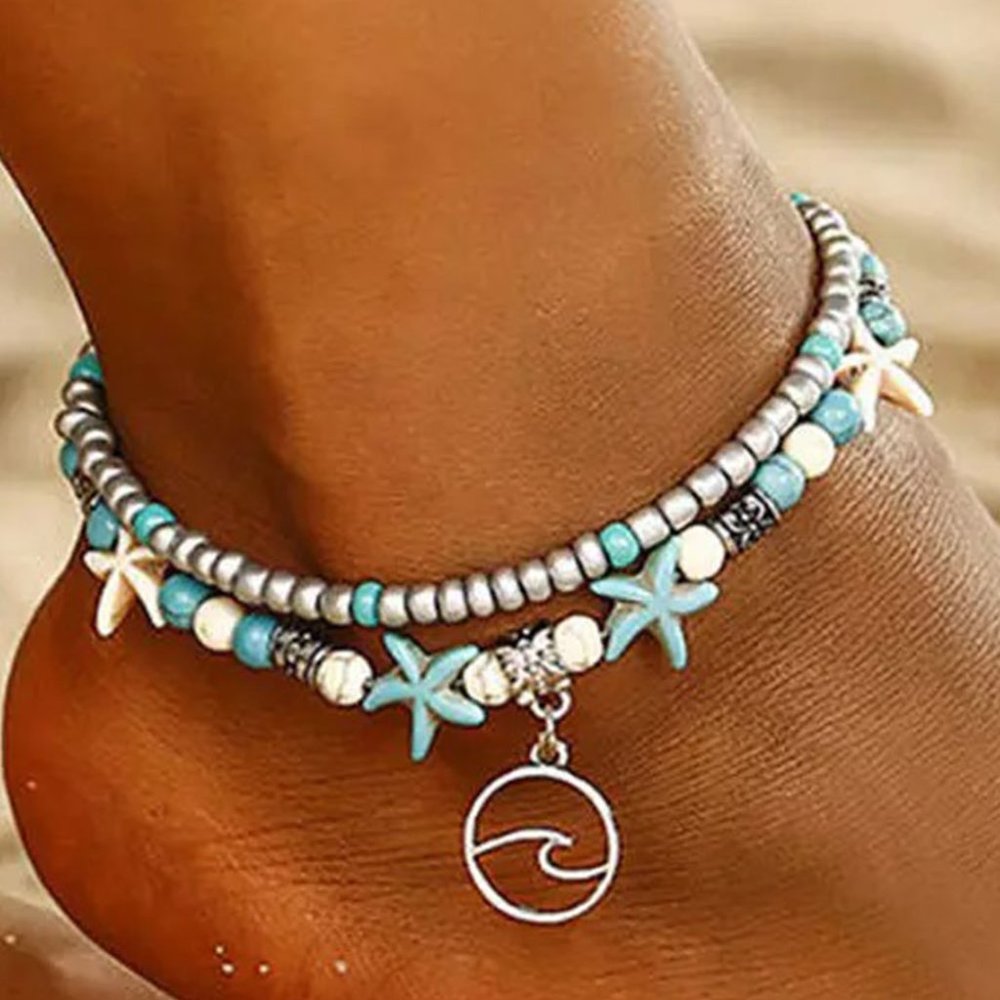 Turquoise Double Anklet